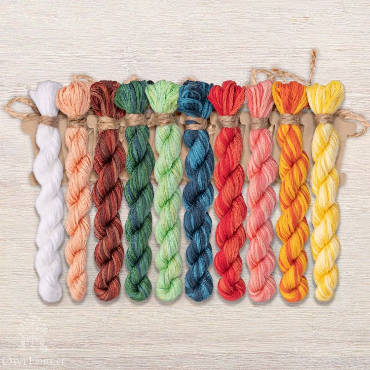 Набор ниток OwlForest для схемы «Красота южных морей» (DMC)