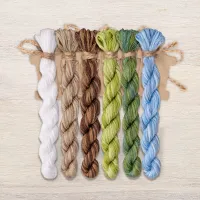 Набор ниток OwlForest для схемы «Журавли» (DMC)