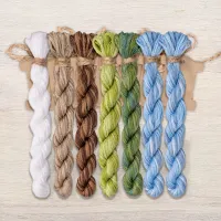 Набор ниток OwlForest для схемы «Журавли» (DMC)