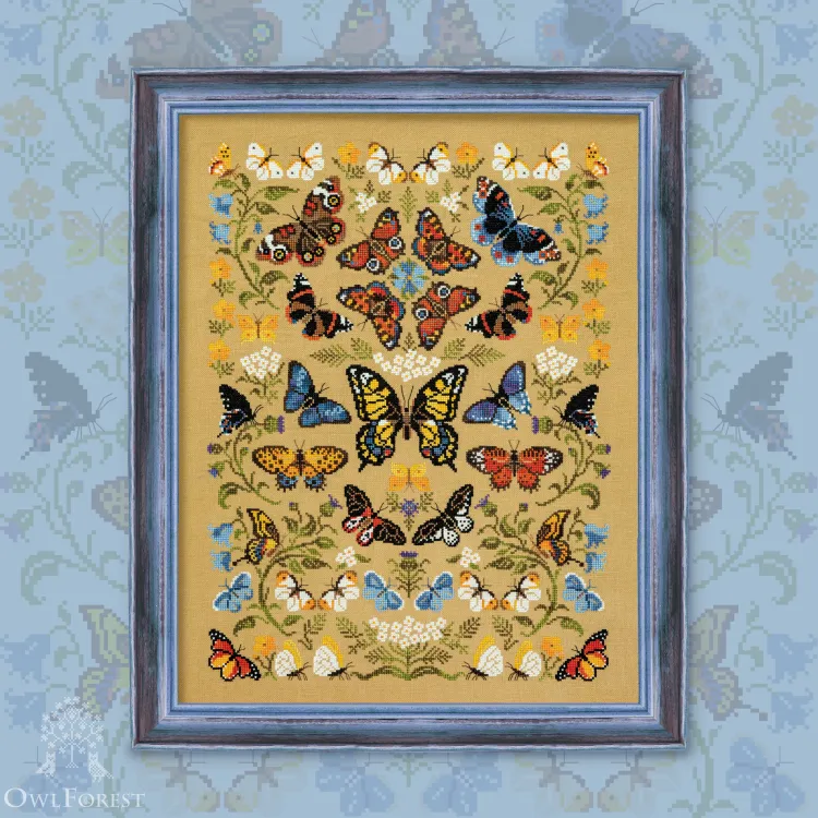 Схема для вышивания «Танец бабочек»
