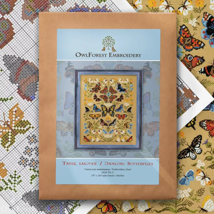 Схема для вышивания «Танец бабочек»