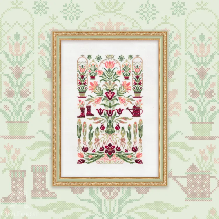 Схема для вышивания «Тюльпановое дерево» 