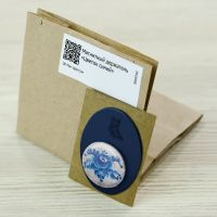 Магнитный держатель «Цветок синий» 