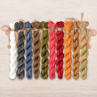 Набор ниток OwlForest для схемы «Будни Горыничны» (ПНК)