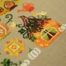 Набор для вышивания «Тыквенные домики»
