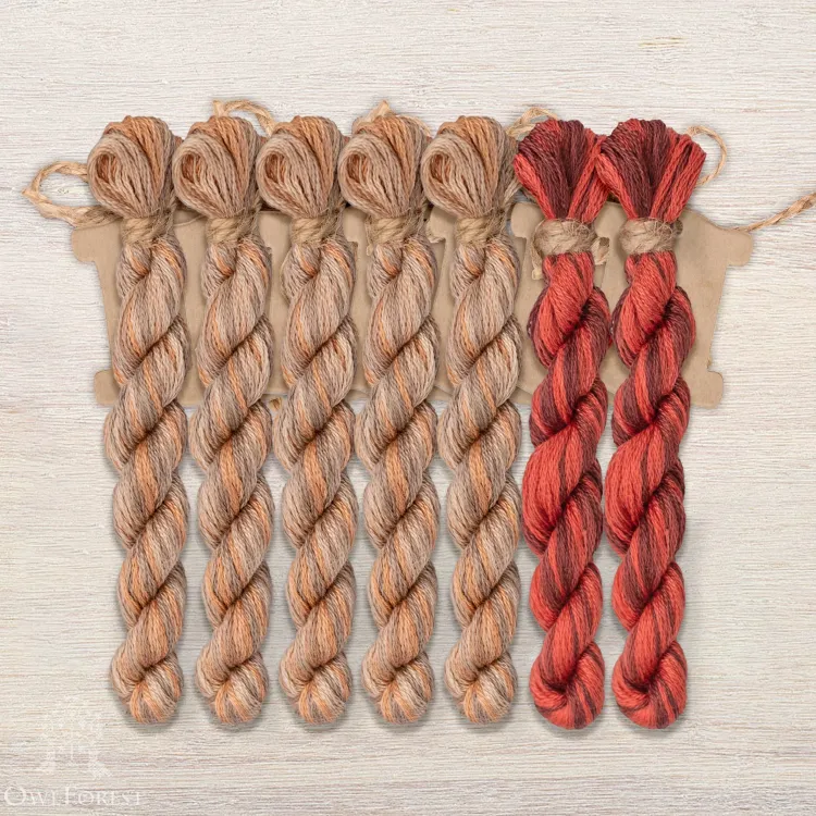 Набор ниток OwlForest для схемы «Винтажная кухня» (DMC)