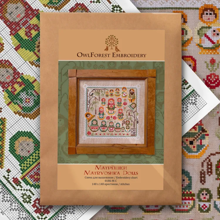 Схема для вышивания «Матрёшки»