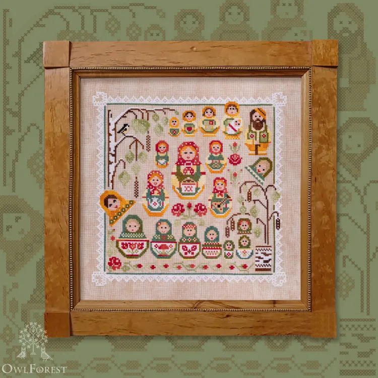 Схема для вышивания «Матрёшки»