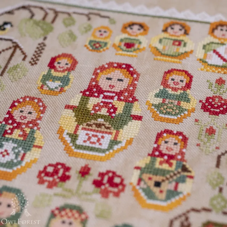 Схема для вышивания «Матрёшки»