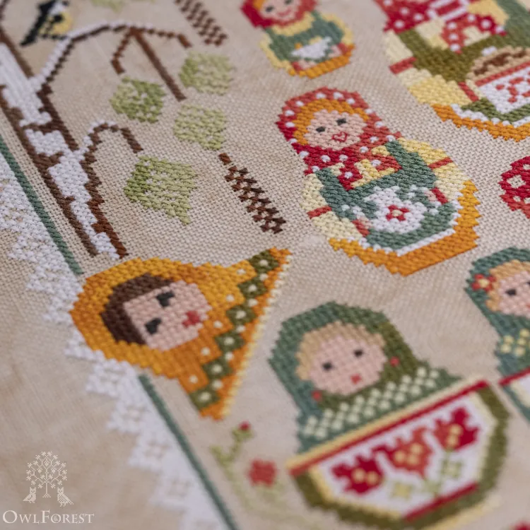 Схема для вышивания «Матрёшки»