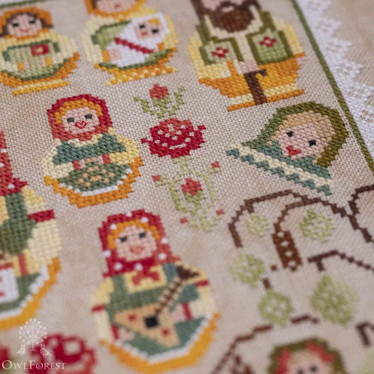 Схема для вышивания «Матрёшки»