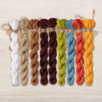 Набор ниток OwlForest для схемы «Совиные хороводы» (DMC)