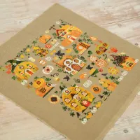 Схема для вышивания «Тыквенные домики»