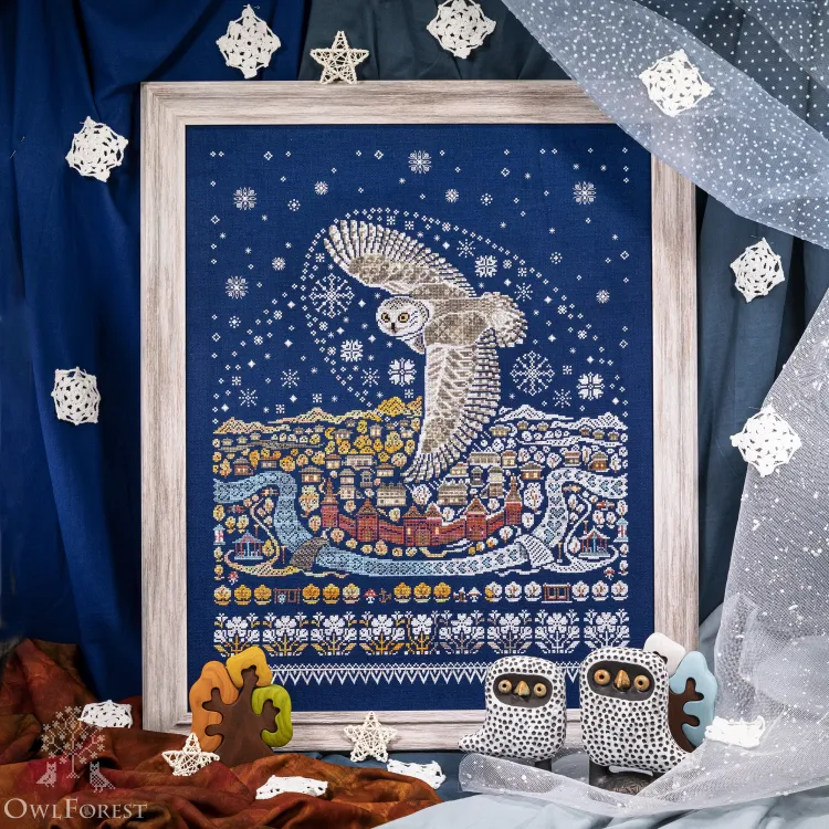 Набор для вышивания «Сова-зима»