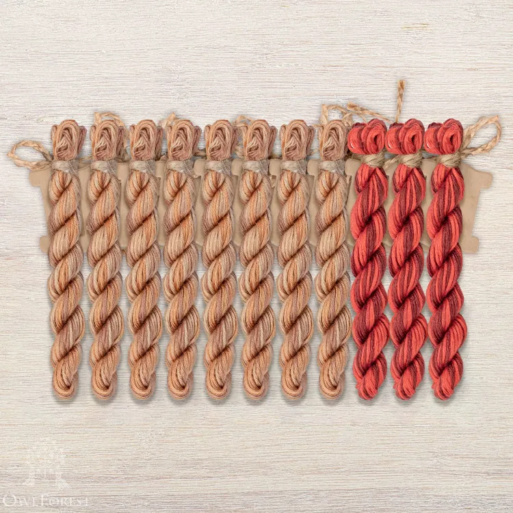 Набор ниток OwlForest для схемы «Винтажная кухня» (ПНК)