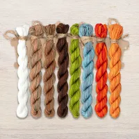 Набор ниток OwlForest для схемы «Совиные хороводы» (ПНК им. Кирова)