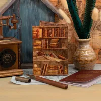 Обложка на паспорт «Книжный шкаф»