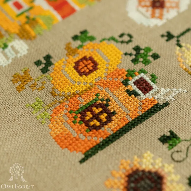 Электронная схема «Тыквенные домики»