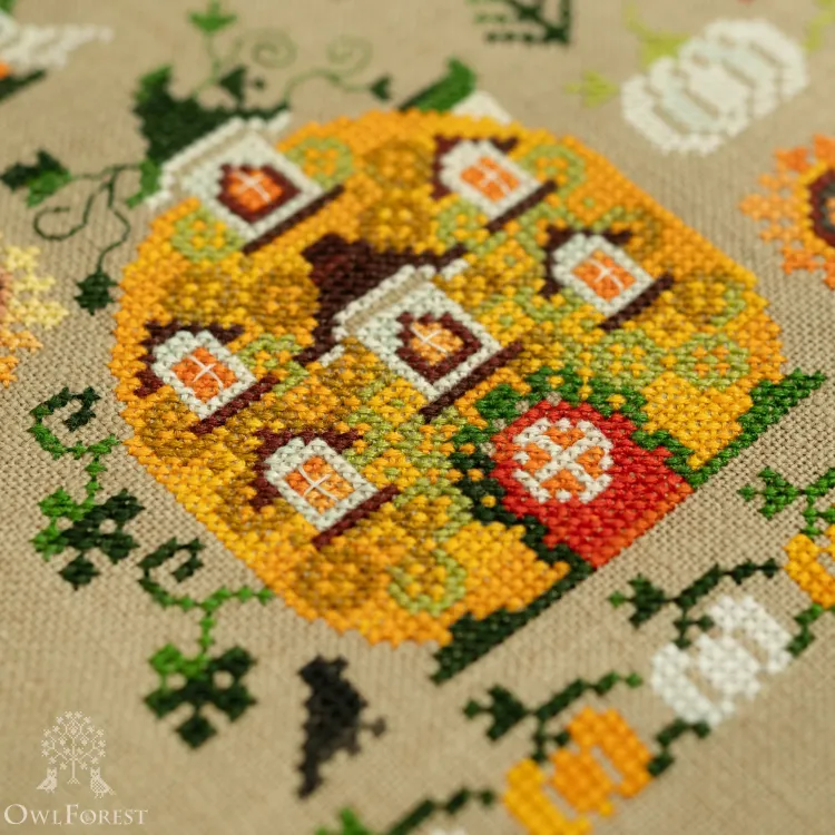 Электронная схема «Тыквенные домики»