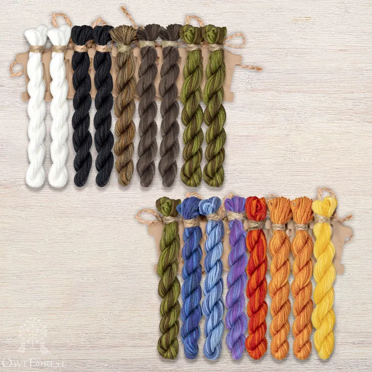 Набор ниток OwlForest для схемы «Танец бабочек» (ПНК)