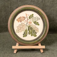 Бесплатная схема для вышивания «Ветка дуба»