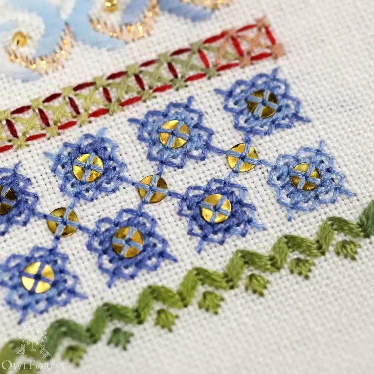 Электронная схема «Цвет зимы»