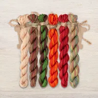 Набор ниток OwlForest для схемы «Рябиновые бусы» (ПНК)