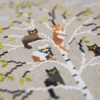 Бесплатная схема для вышивания «Коты прилетели»