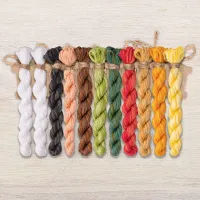 Набор ниток OwlForest для схемы «Матрёшки» (DMC)