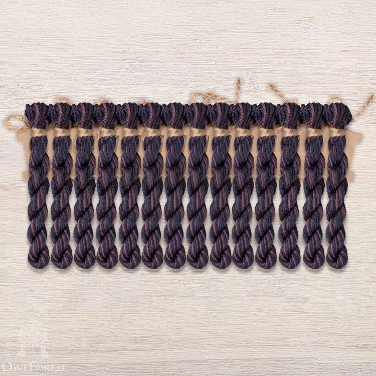 Набор ниток OwlForest для схемы «Королевские павлины» (DMC) 