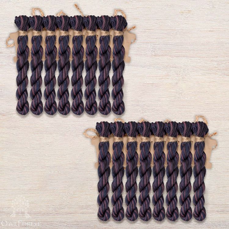 Набор ниток OwlForest для схемы «Королевские павлины» (DMC) 