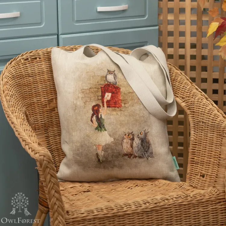 Сумка-шоппер «Почтовые совы»