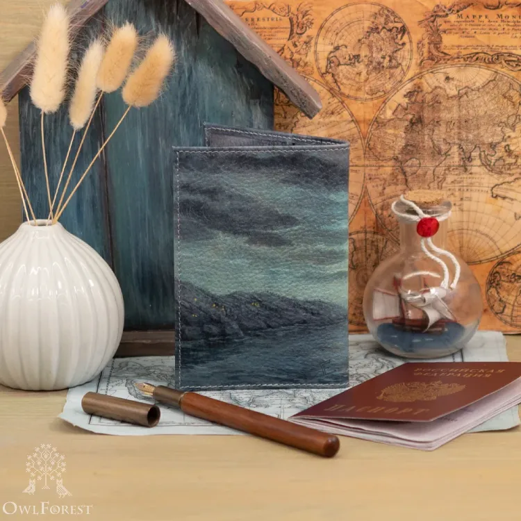 Обложка на паспорт «Звёздные медведи»