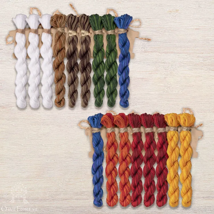 Набор ниток OwlForest для схемы «Чудо-терем» (DMC)