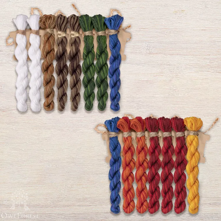 Набор ниток OwlForest для схемы «Чудо-терем» (DMC)