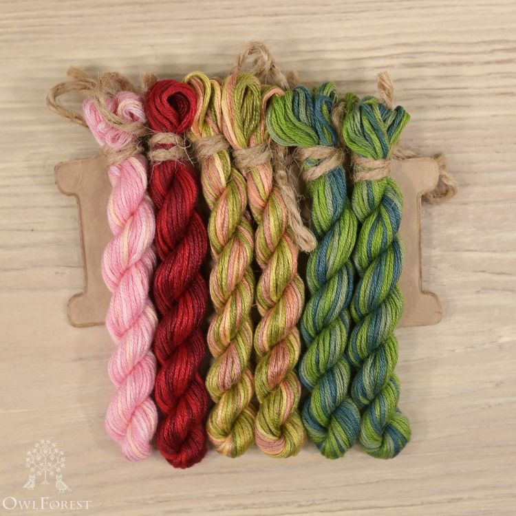 Специальный набор ниток OwlForest для схемы «Тюльпановое дерево» (ПНК)