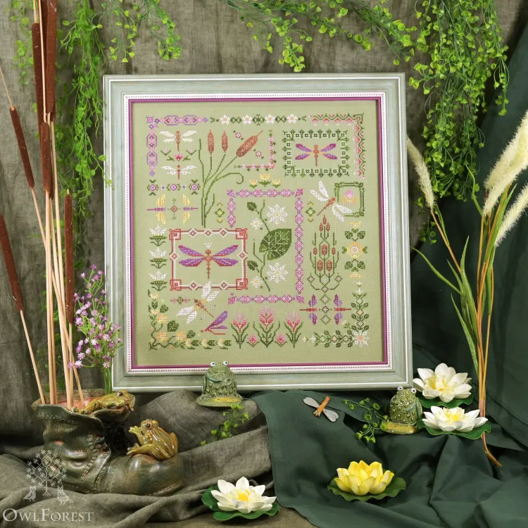 Схема для вышивания «Звонкие стрекозы»
