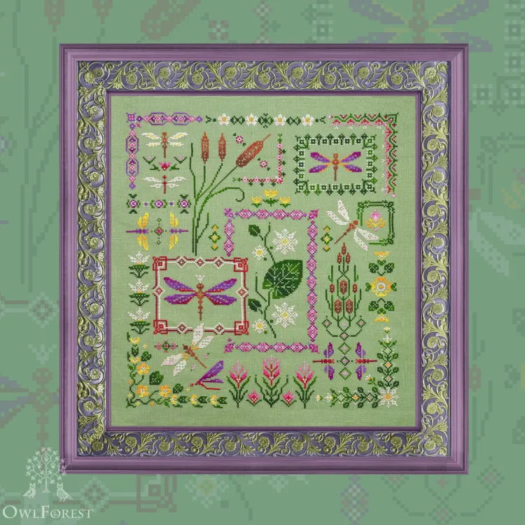 Схема для вышивания «Звонкие стрекозы»