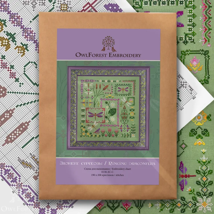 Схема для вышивания «Звонкие стрекозы»