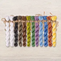 Набор ниток OwlForest для схемы «Коты прилетели» (DMC)