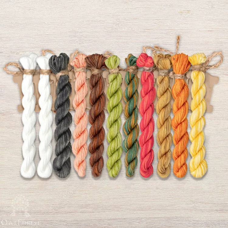 Набор ниток OwlForest для схемы «Матрёшки» (ПНК)