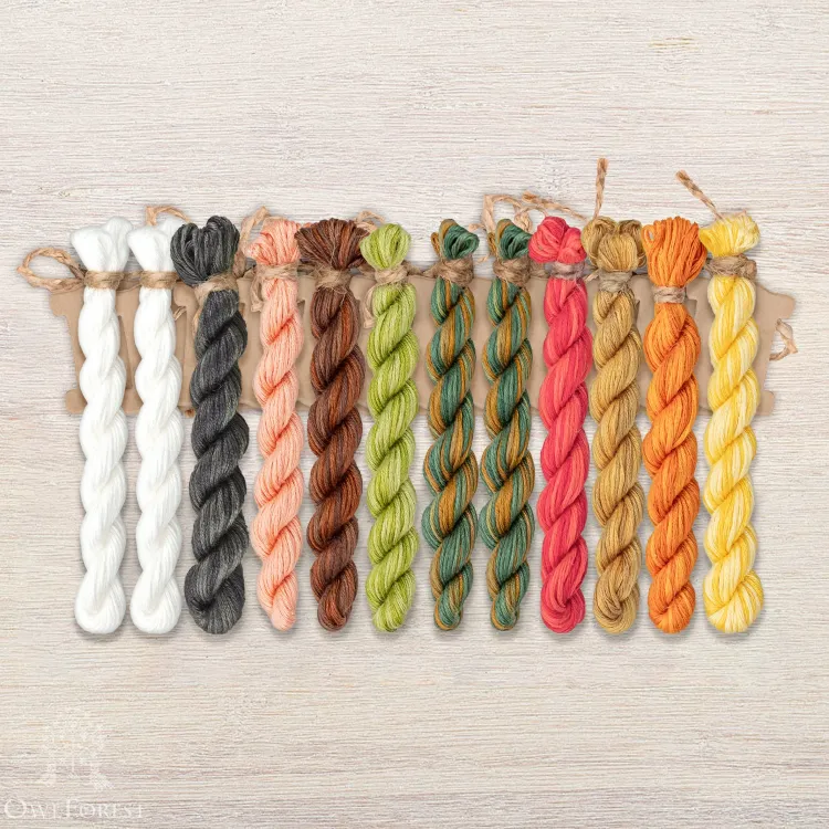 Набор ниток OwlForest для схемы «Матрёшки» (ПНК)