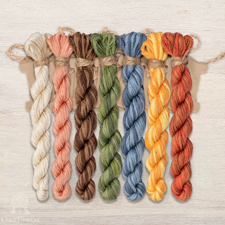 Набор ниток OwlForest для схемы «Домовой» (DMC)