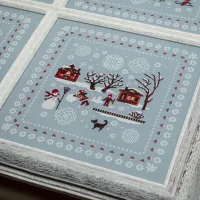 Схема для вышивания «Зимние сюжеты. Дворик» 