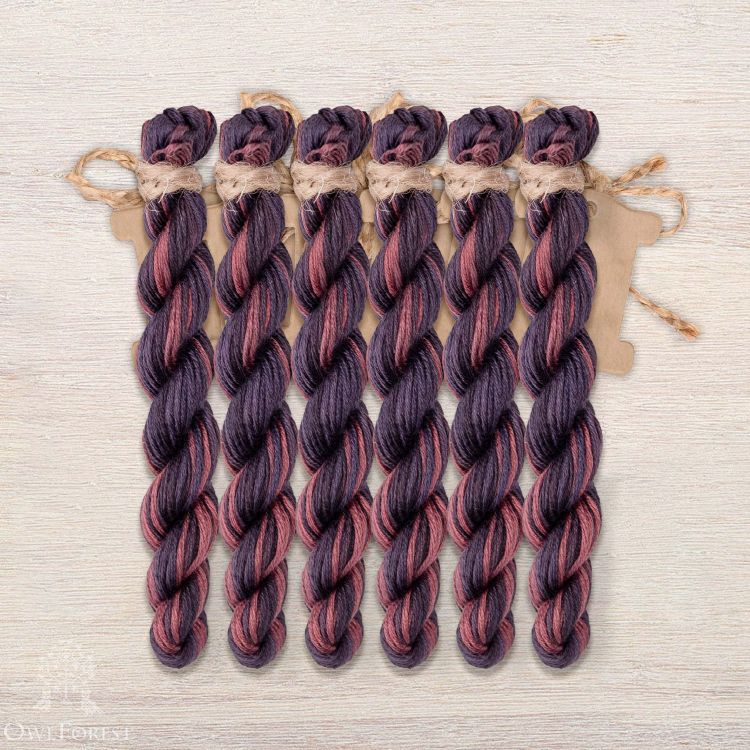 Набор ниток OwlForest для схемы «Королевские павлины» (ПНК)