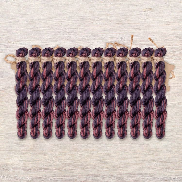 Набор ниток OwlForest для схемы «Королевские павлины» (ПНК)