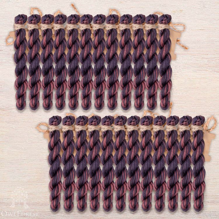 Набор ниток OwlForest для схемы «Королевские павлины» (ПНК)