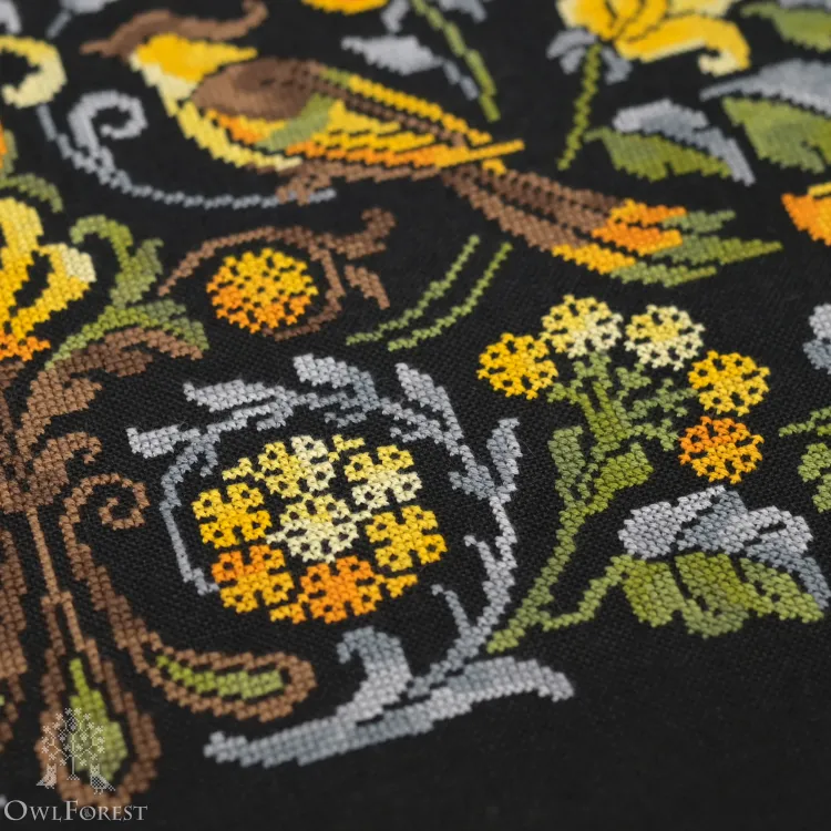 Электронная схема «Ночные трели янтарных птиц»