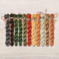 Набор ниток OwlForest для схемы «Тыквенные домики» (ПНК)