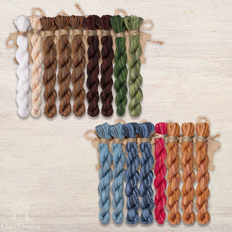 Набор ниток OwlForest для схемы «Однажды в Вероне» (DMC)